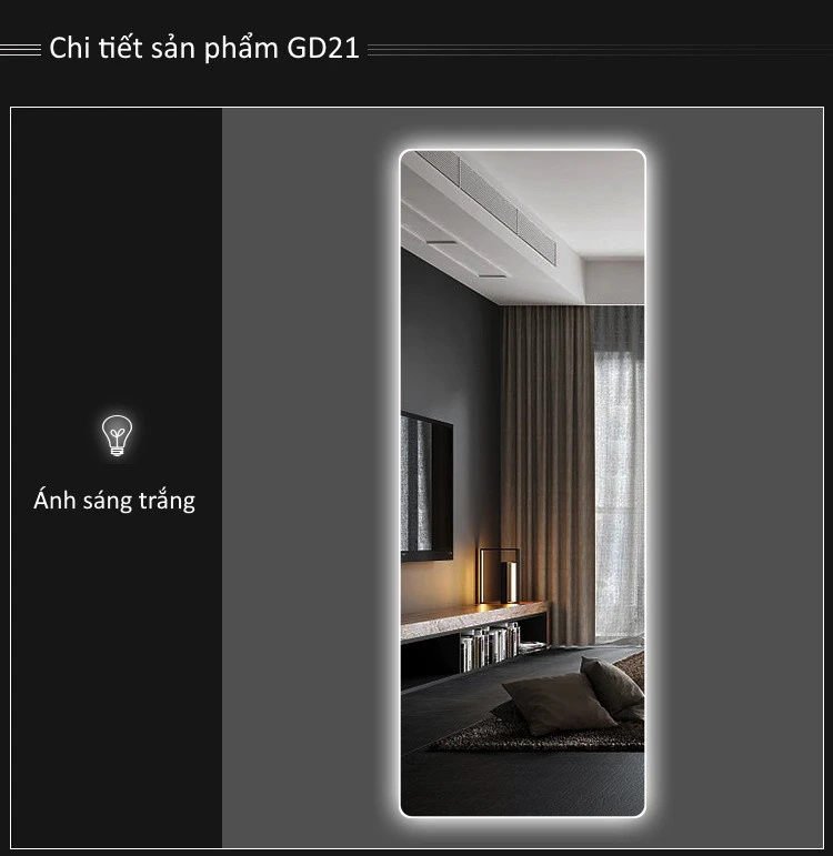 Gương đứng đèn LED GD21