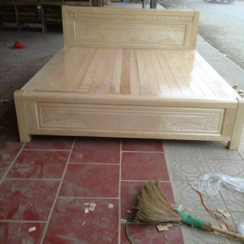 Giường ngủ giá rẻ gỗ thịt GN04