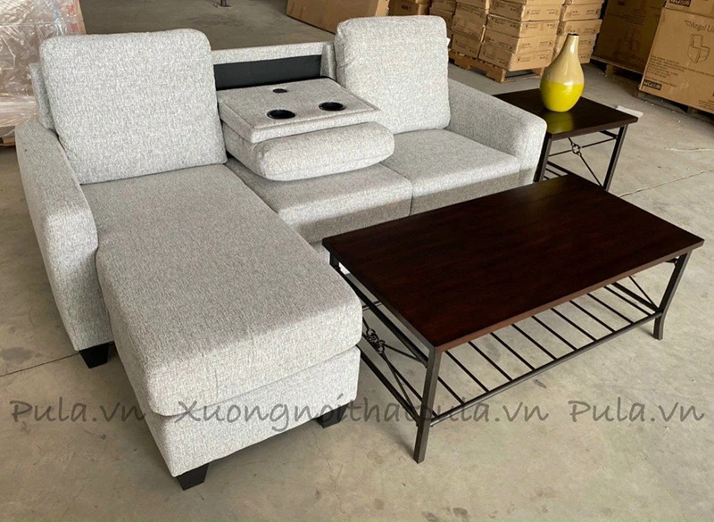 Sofa góc xuất Mỹ SAB02