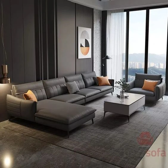 Ghế sofa da cho nhà phố: Lựa chọn phổ biến cho trang trí nội thất