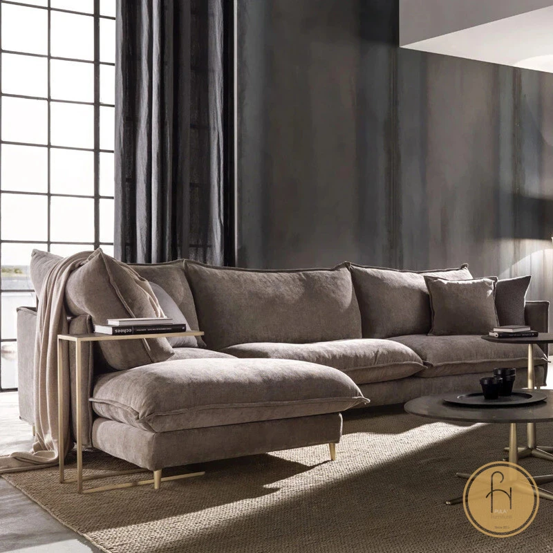 Sofa góc chữ L: Thiết kế hiện đại tối ưu hóa không gian và tạo điểm nhấn cho phòng khách của bạn