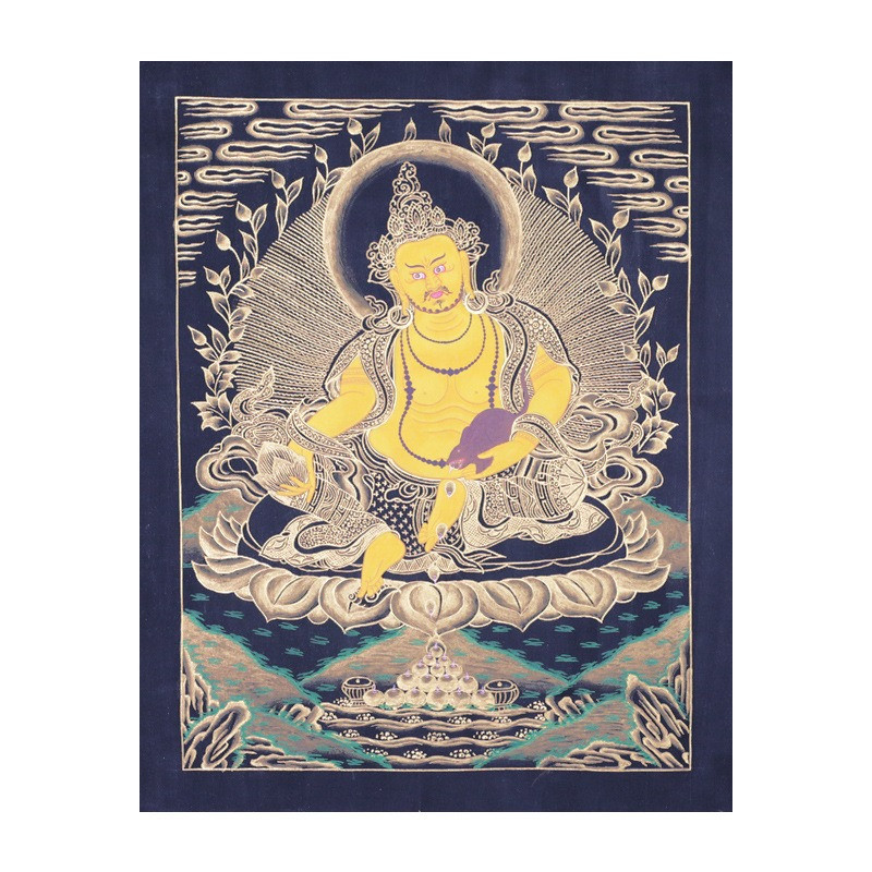 Tranh Thangka Đức Phật Trên Tòa Sen