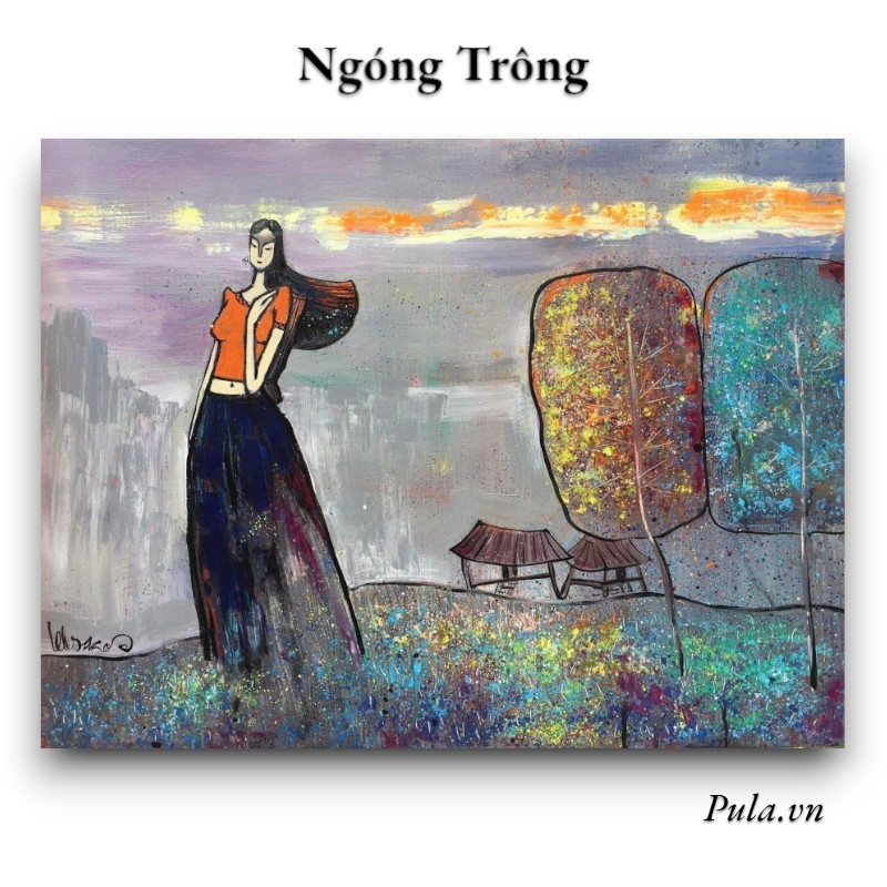 Tranh Trang Trí Phòng Khách "Ngóng Trông"