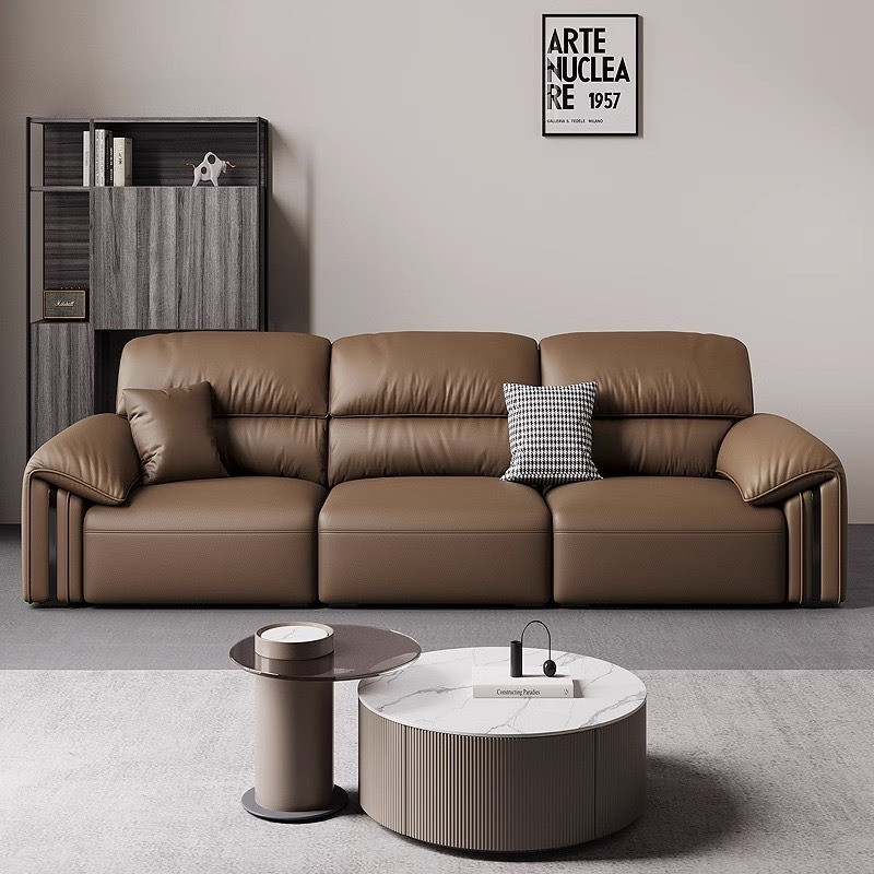 Sofa da thật phong cách Ý Pula Nouvola (V75)