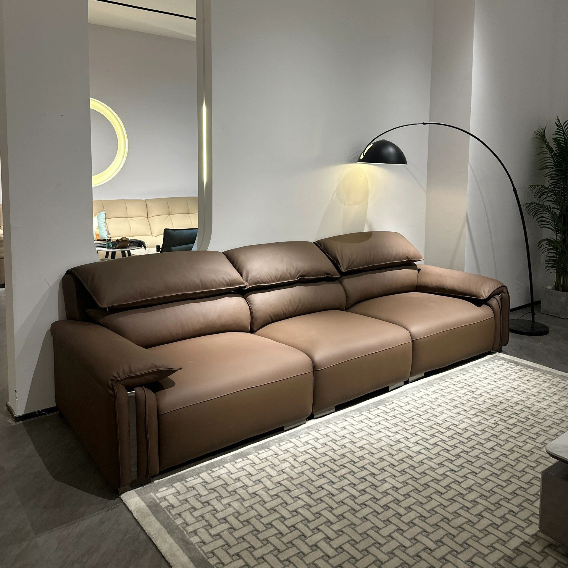 Sofa da thật phong cách Ý Pula Nouvola (V75)