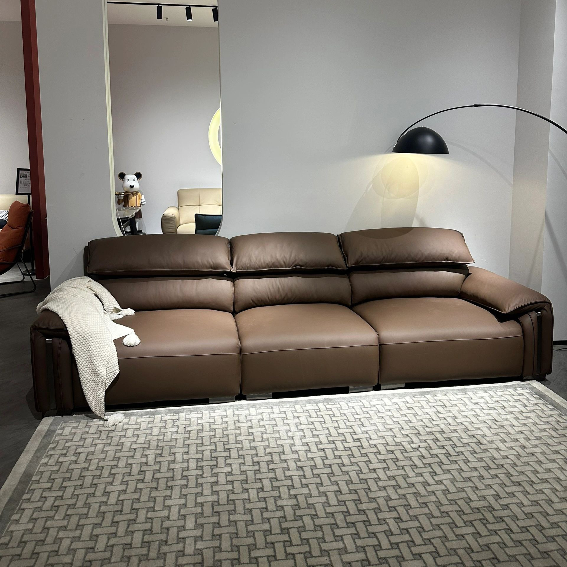 Sofa da thật phong cách Ý Pula Nouvola (V75)