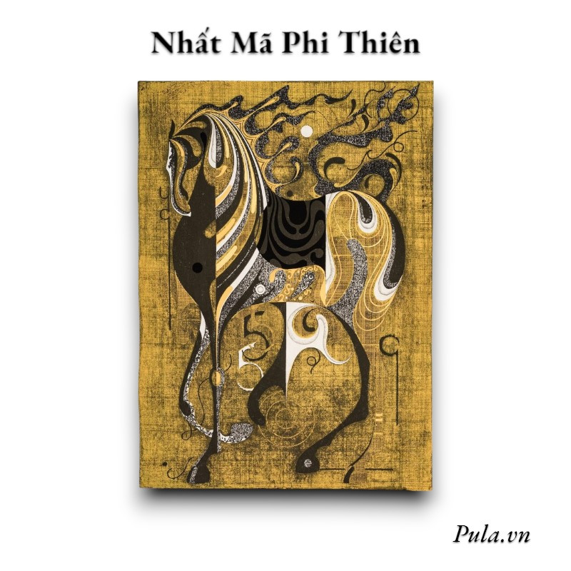 Tranh Nghệ Thuật Trừu Tượng Nhất Mã Phi Thiên