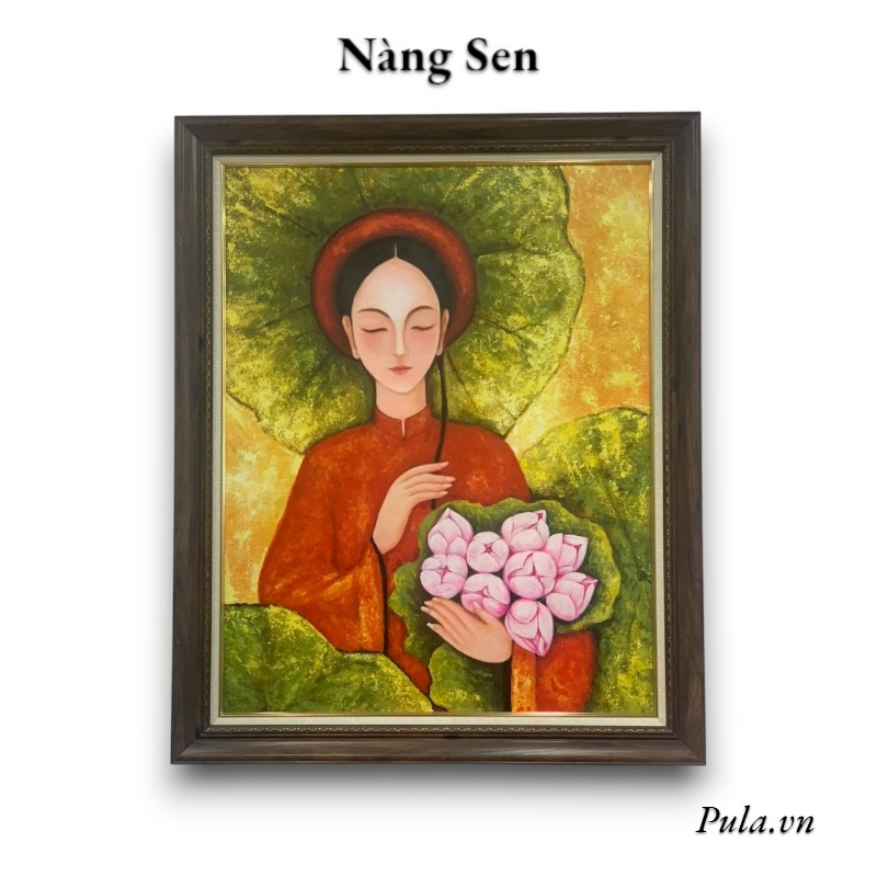 Tranh Nghệ Thuật Nàng Sen