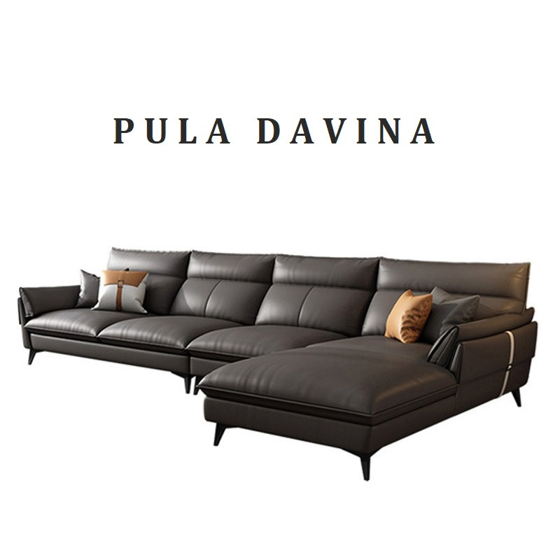 Sofa da bò Italy cao cấp Pula Davina (L43)