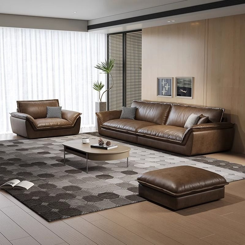 Sofa văng da bò Ý hiện đại Pula Nina (V85)