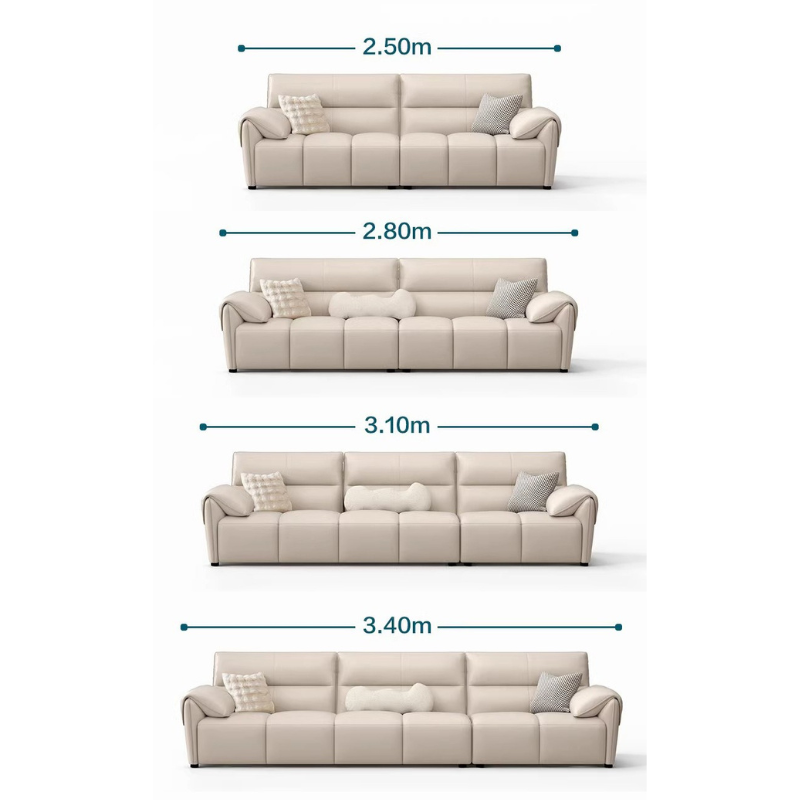 Sofa văng da bò Ý hiện đại Pula Larissa (V86)