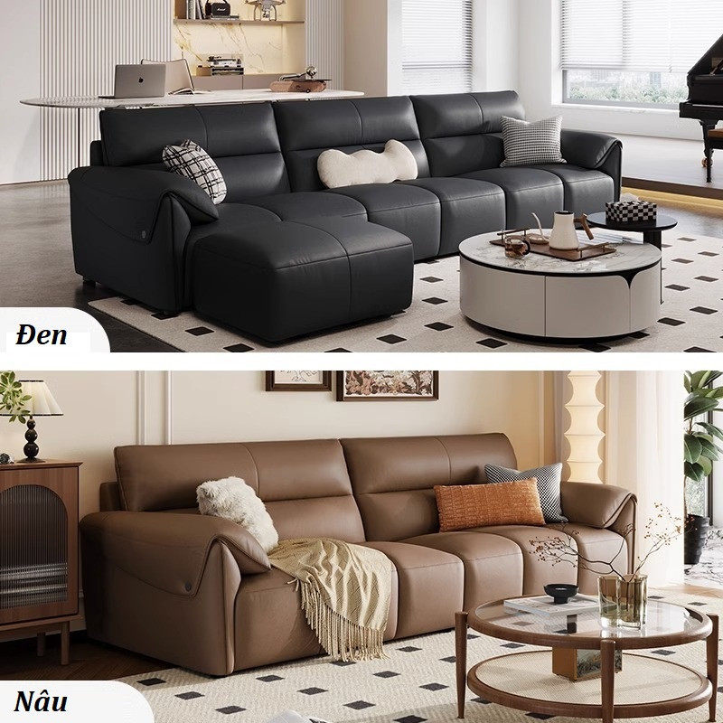 Sofa văng da bò Ý hiện đại Pula Larissa (V86)