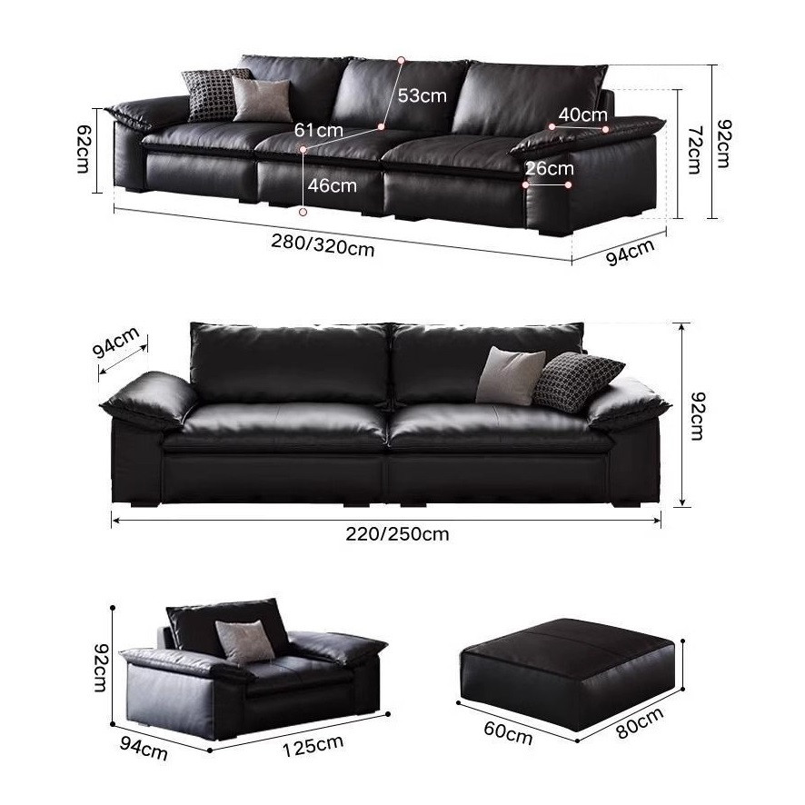 Sofa da chống xước, chống mèo cào Pula Matteo (V87)