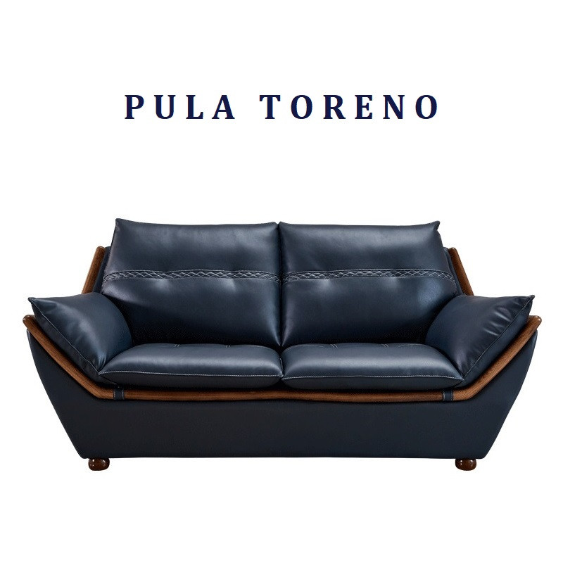 Sofa da bò Ý dáng thuyền Pula Toreno