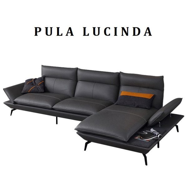 Sofa góc bọc da bò Mastrotto cao cấp Pula Lucinda (L46)