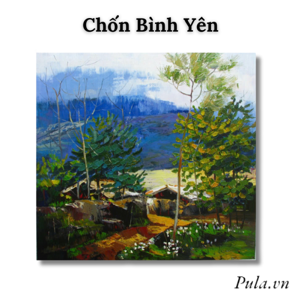 Tranh Phong Cảnh Làng Quê - Chốn Bình Yên