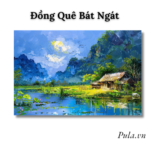 Tranh Phong Cảnh Đồng Quê Bát Ngát