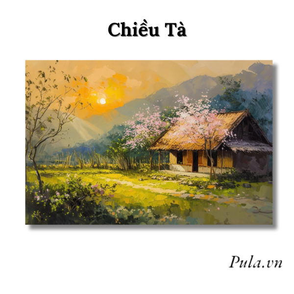 Tranh Phong Cảnh Chiều Tà