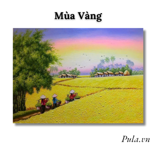 Tranh Phong Cảnh Quê Hương - Mùa Vàng