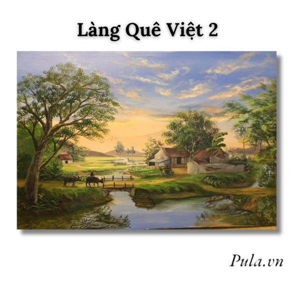 Tranh Phong Cảnh Làng Quê Việt 2