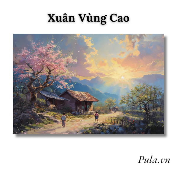 Tranh Phong Cảnh Đẹp - Xuân Vùng Cao