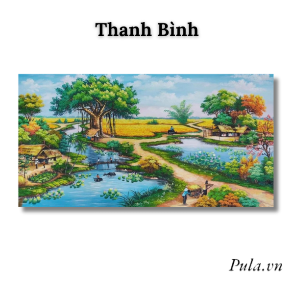 Tranh Phong Cảnh Làng Quê - Thanh Bình