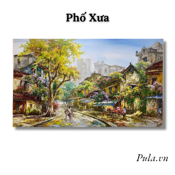 Tranh Phong Cảnh Treo Tường Phố Xưa