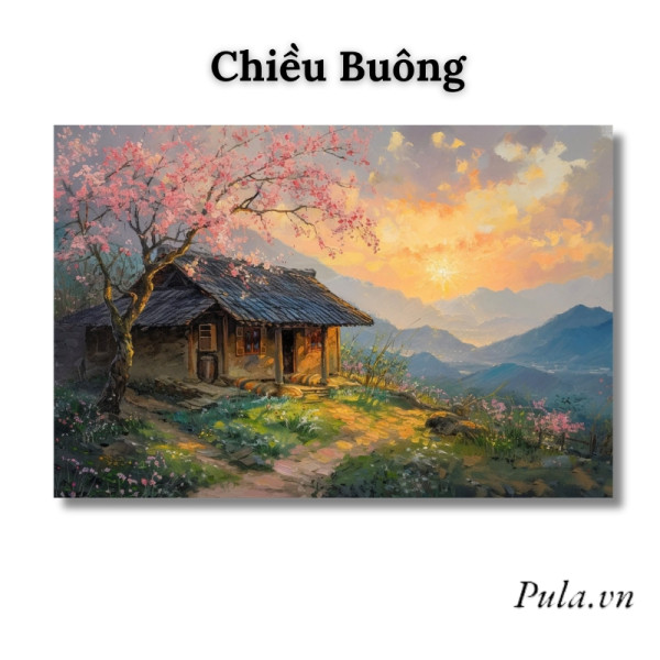 Tranh Phong Cảnh Chiều Buông