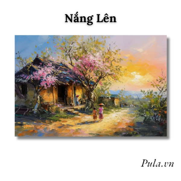 Tranh Phong Cảnh Nghệ Thuật Nắng Lên