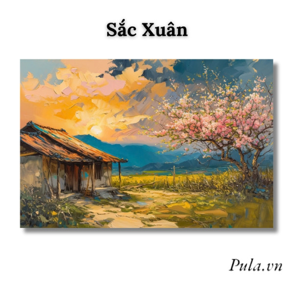 Tranh Phong Cảnh Sắc Xuân