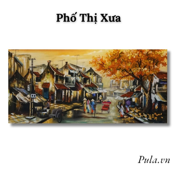 Tranh Treo Tường Phong Cảnh Phố Thị Xưa