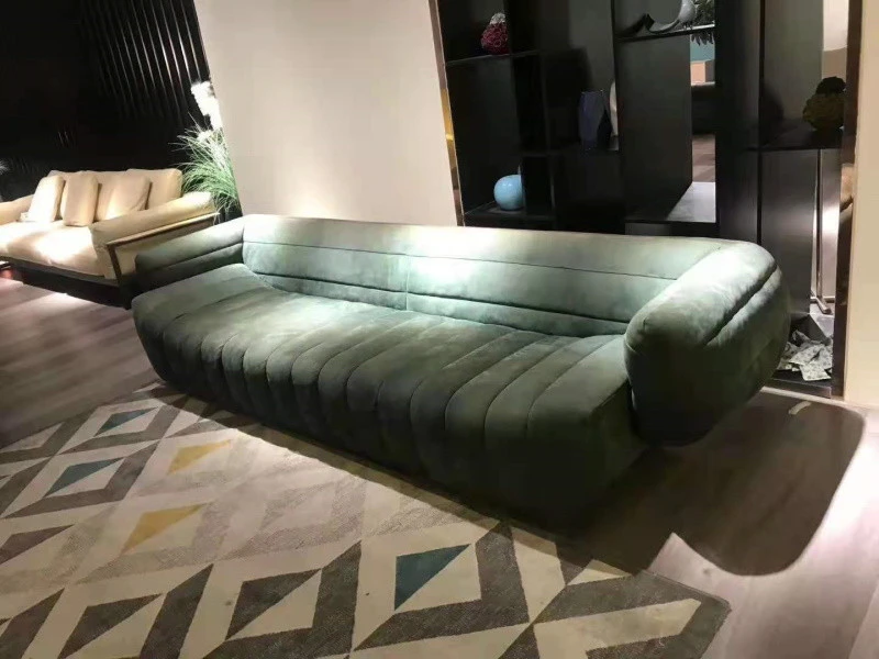 Ghế sofa văng quả bí đệm vải V41
