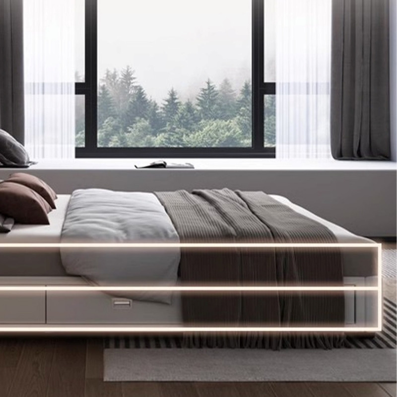 Giường ngủ bọc da có ngăn kéo đa năng Pula PB46