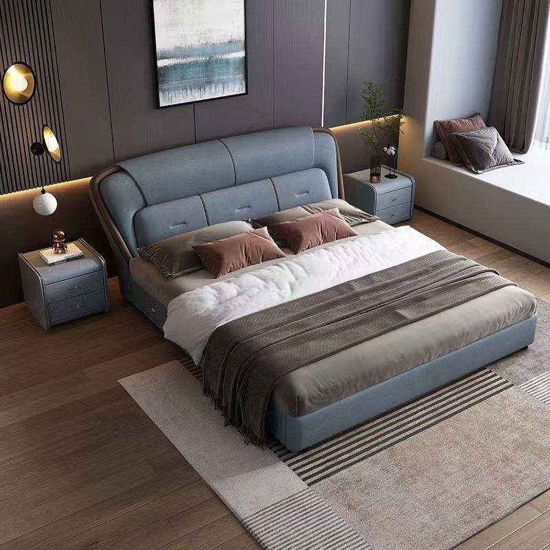 Giường ngủ bọc da có ngăn kéo đa năng Pula PB46