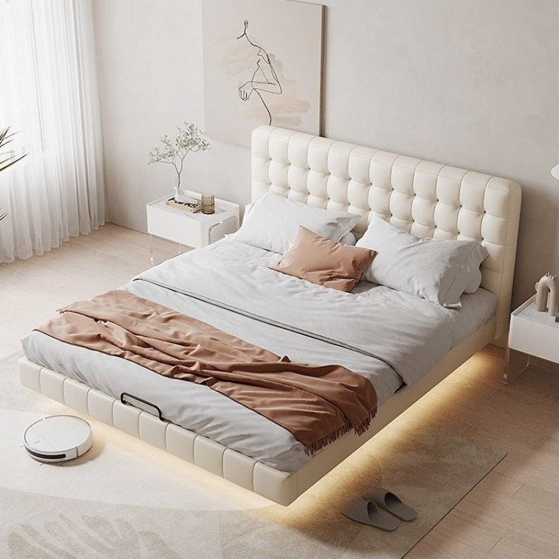 Giường ngủ bọc da siêu đẹp Pula PB48