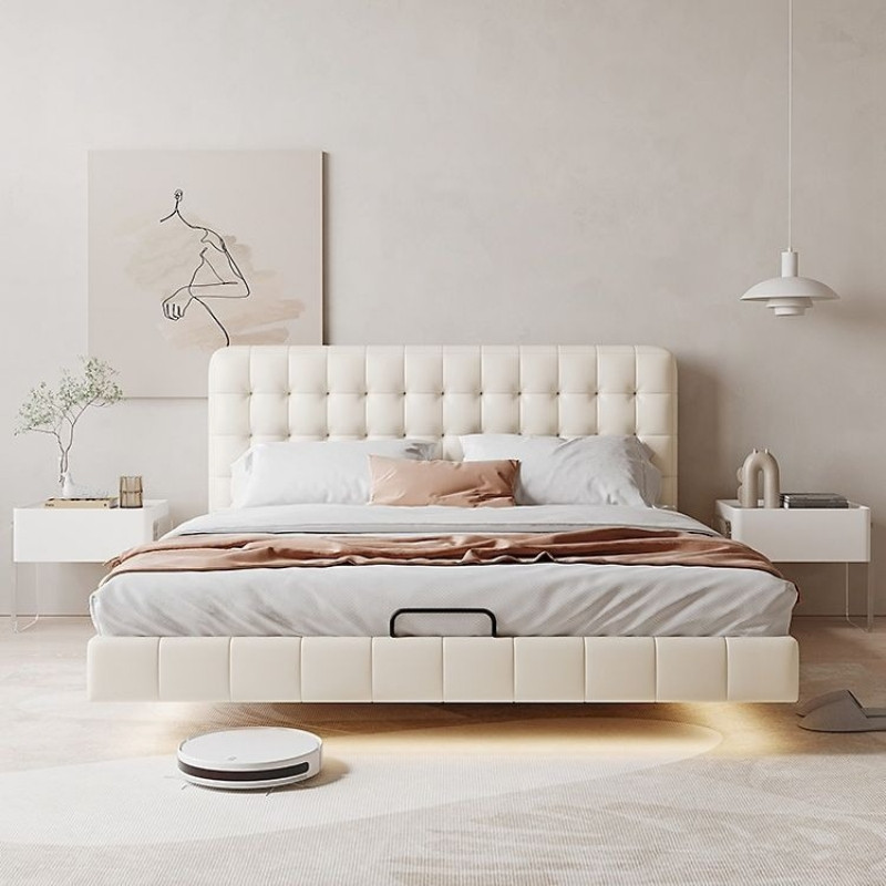 Giường ngủ bọc da siêu đẹp Pula PB48