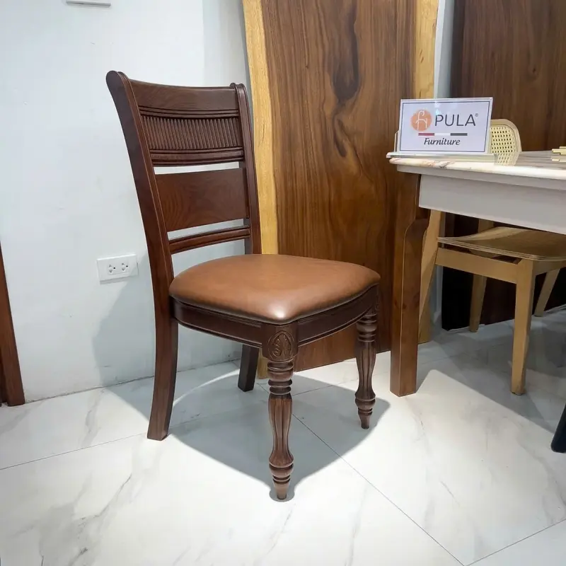 Ghế ăn gỗ tân cổ điển N09