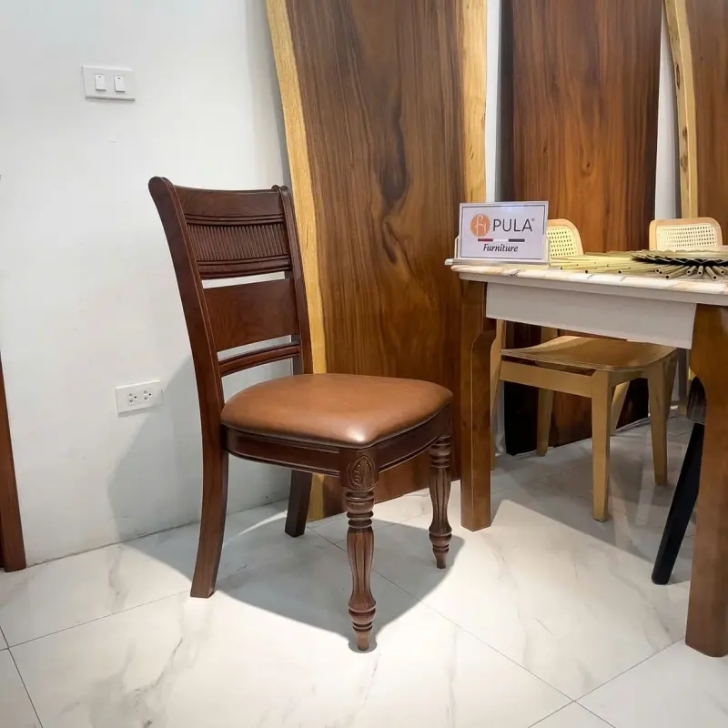 Ghế ăn gỗ tân cổ điển N09