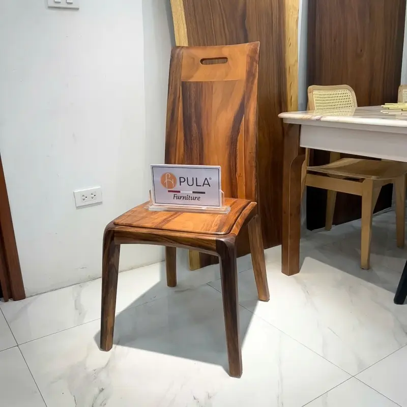Ghế gỗ me tây Pula