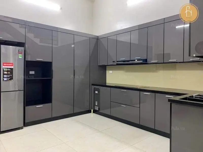 Hệ tủ bếp tại nhà khách hàng ở Vinhome Smart City 