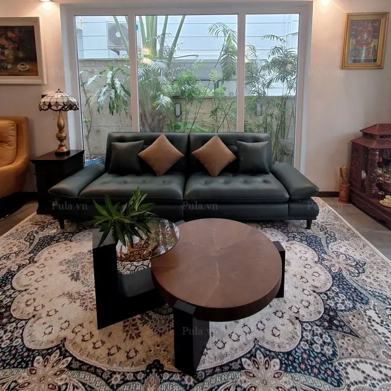 Sofa V68 kèm bàn trà BT78 tại nhà khách hàng 