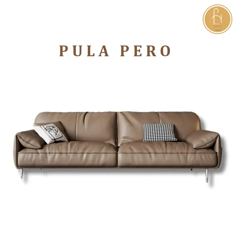 Sofa da nhỏ gọn chống xước Pero