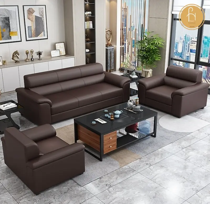 Bộ sofa hiện đại ph&ograve;ng l&atilde;nh đạo