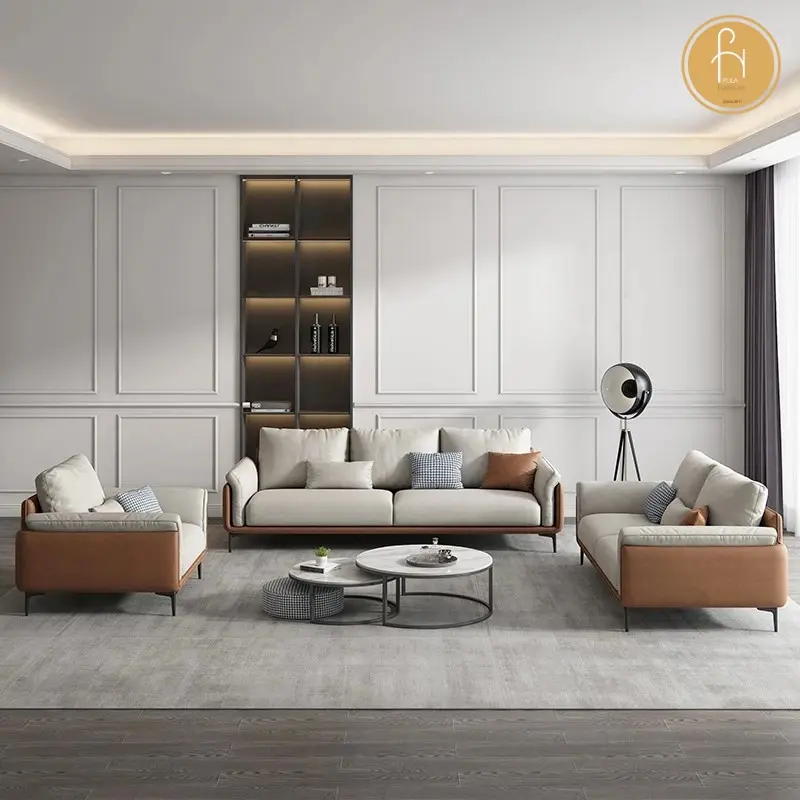 Trọn bộ sofa hiện đại cho văn ph&ograve;ng V51