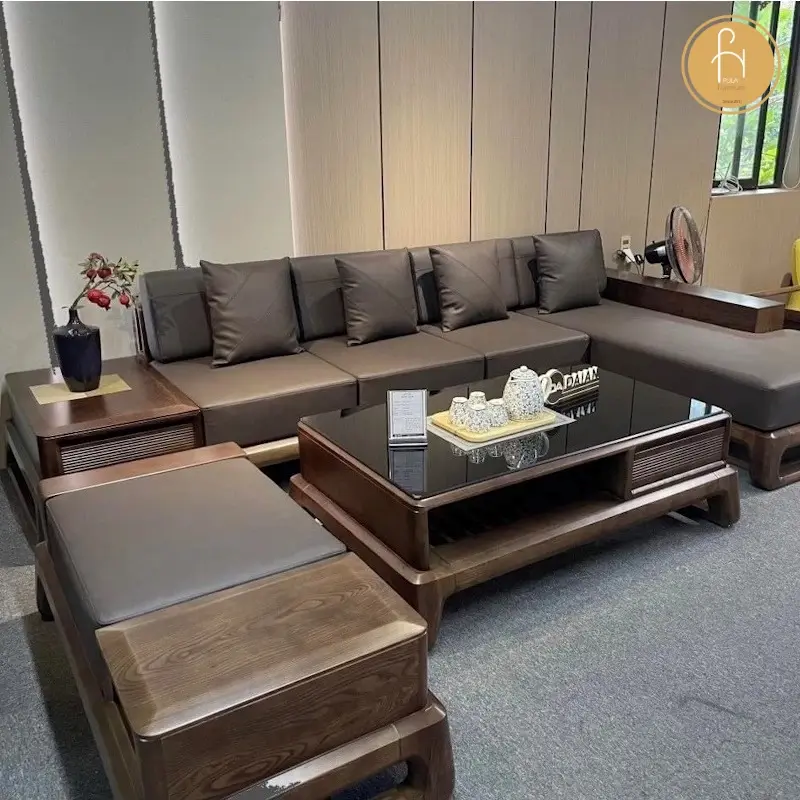 Bộ sofa gỗ Pula SG01