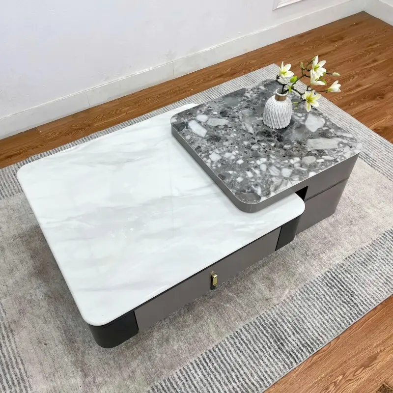 Bàn trà vuông kèm Tab nhập khẩu BT92