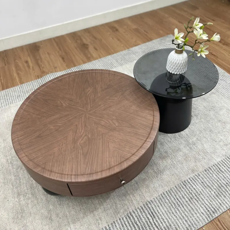 Bộ bàn trà tròn phong cách Bắc Âu BT93