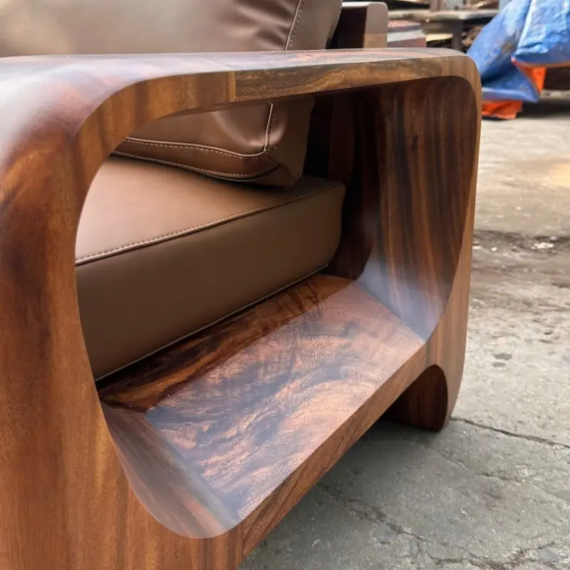 Bộ bàn ghế sofa gỗ me tây 6 món SG07