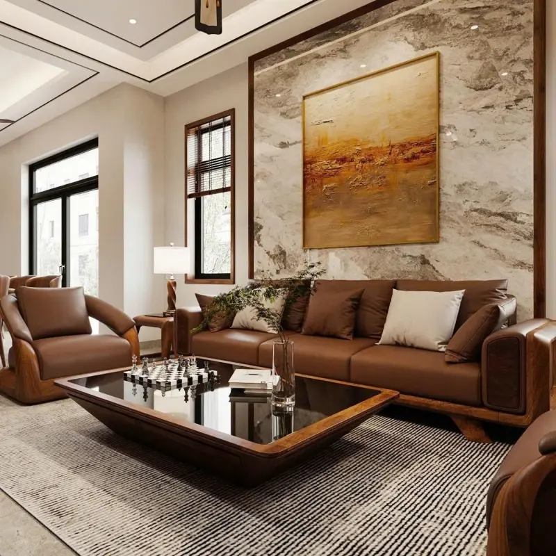 Bộ sofa gỗ Me Tây nhập Campuchia SG08