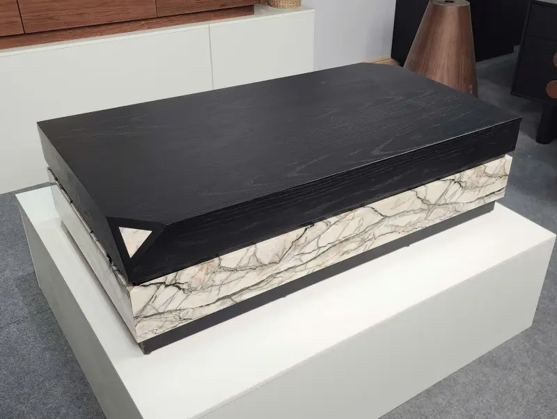 B&agrave;n tr&agrave; chữ nhật 2 khối BT100